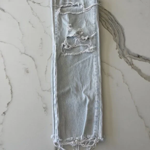 PacSun High Rise Straight Distressed Jeans Size 24 - Picture 9 of 10